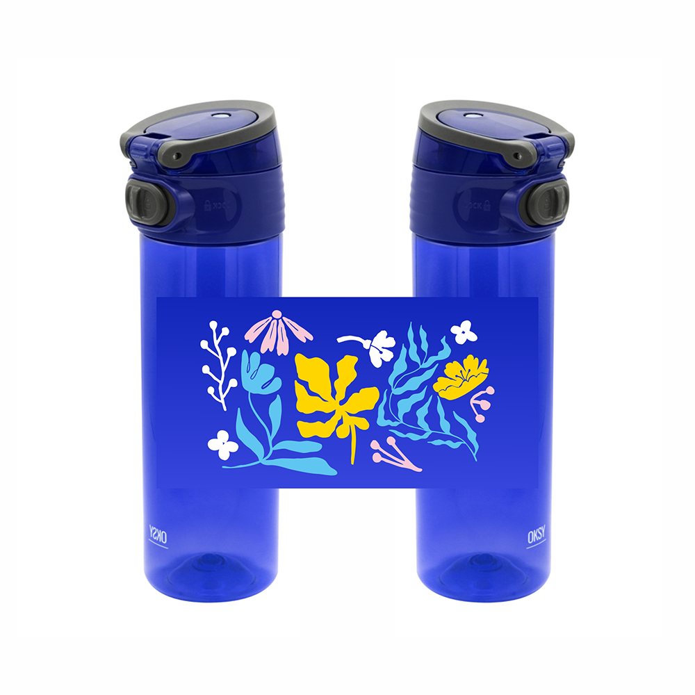 Бутылка для воды "Barro. Весноватая я", 500 мл., пластик, синий