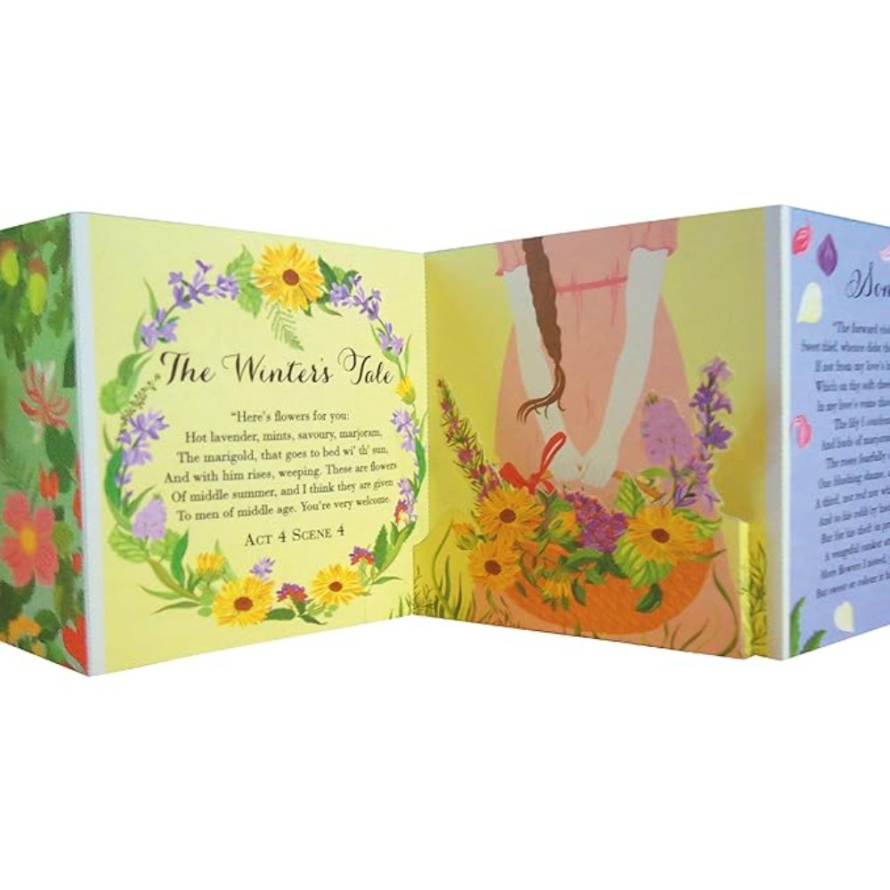 Книга на английском языке "Panorama Pops, Shakespeare on Flowers"