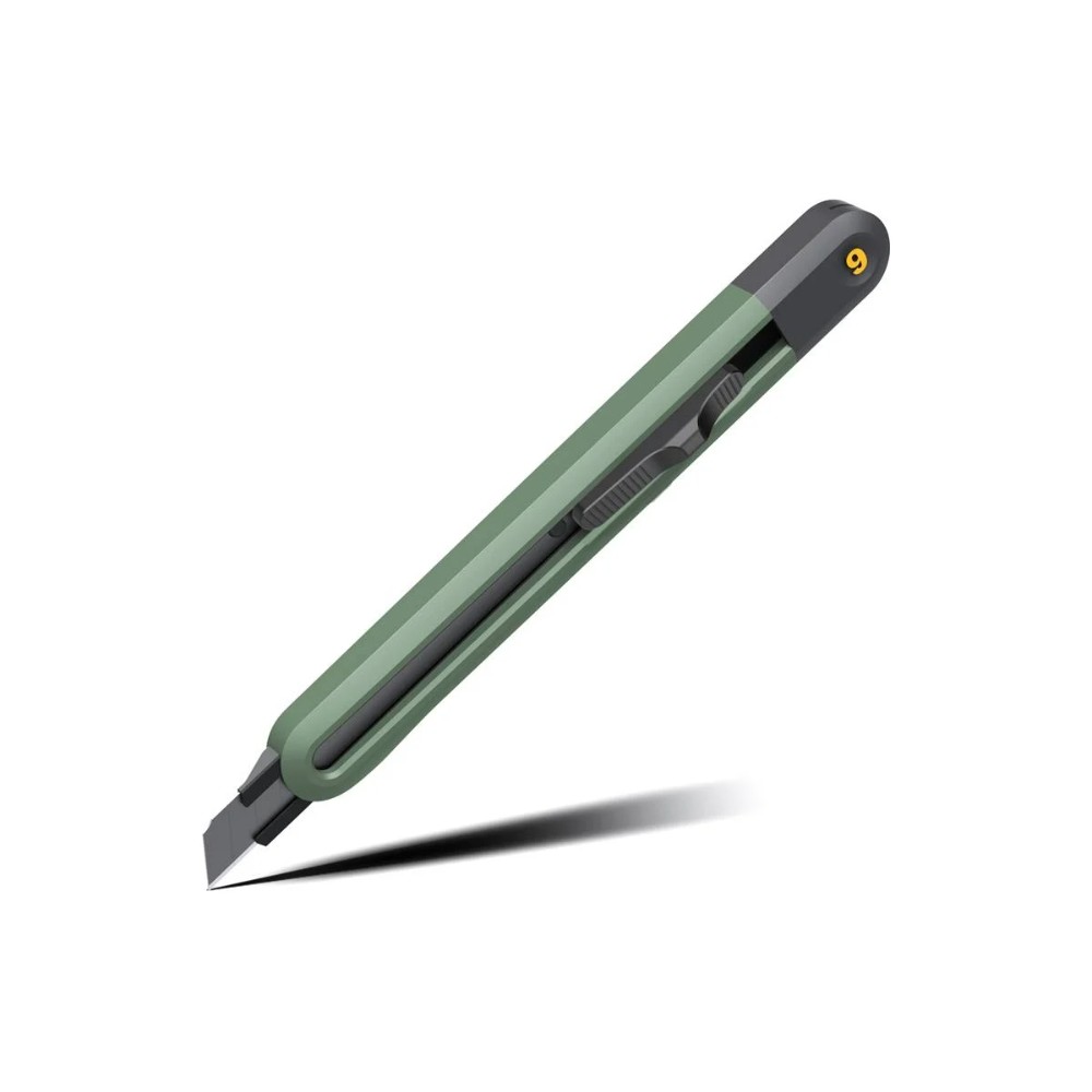 Нож для бумаги "Deli Home", 9 мм, зелёный