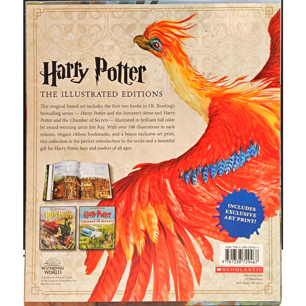 Комплект книг на английском языке "Harry Potter. The Illustrated Editions: Years 1 and 2", J.K. Rowling, Ill. Jim Kay 