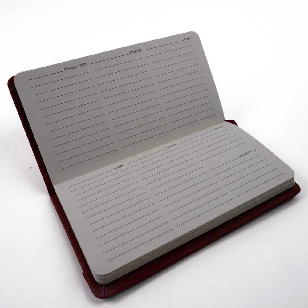 Планинг надатированный "Joy Book. Крем-брюле", искусственная кожа, на резинке, коричневый - 4