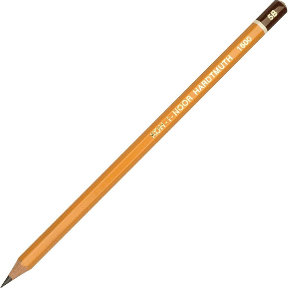 Карандаш чернографитный "Koh-I-Noor 1500", 5B