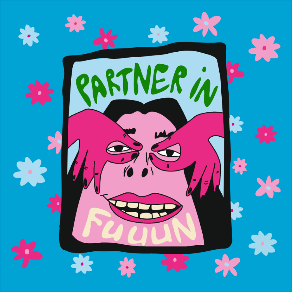 Скетчбук "Partner in fun", 80 листов, нелинованный, синий неон  - 2