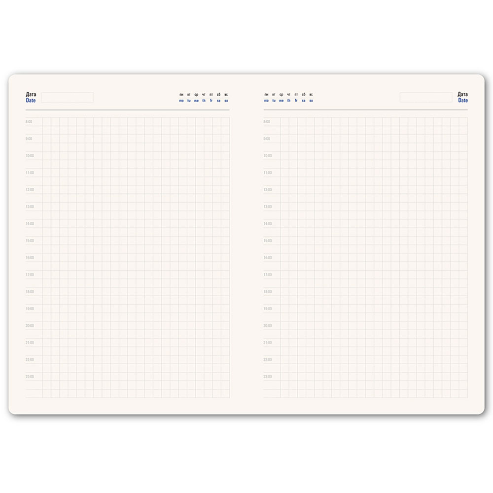 Ежедневник недатированный "Ray", A5, 272 страницы, черный, оранжевый - 3