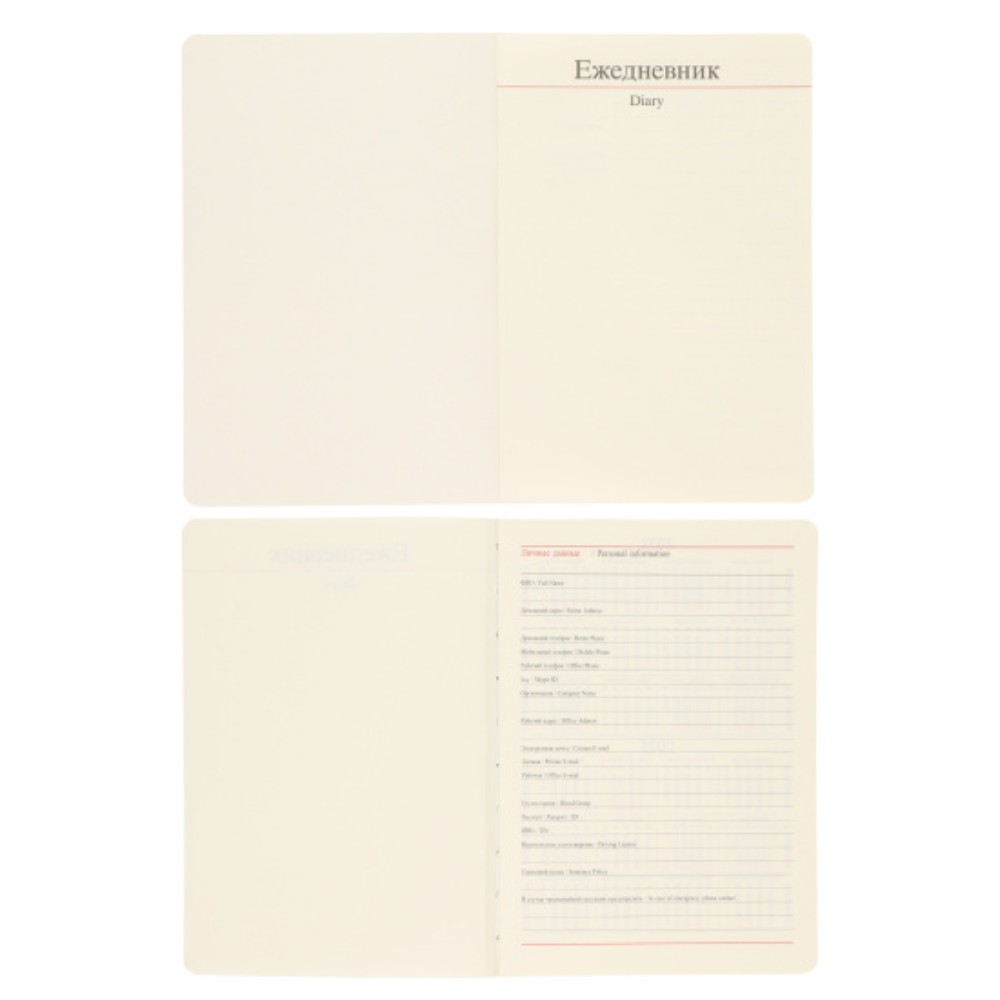 Ежедневник недатированный "FIORENZO Shine", A5, 168 листов, в клетку, бежевый, срез бронза - 5