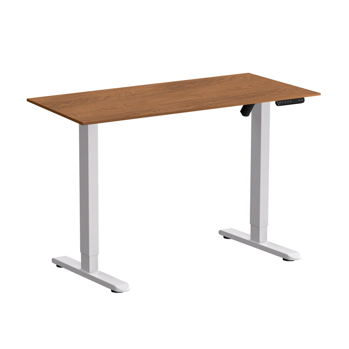 Стол с электроприводом WellDesk Basic 1200x675х18 белый/дуб стирлинг (9191460+9197777)