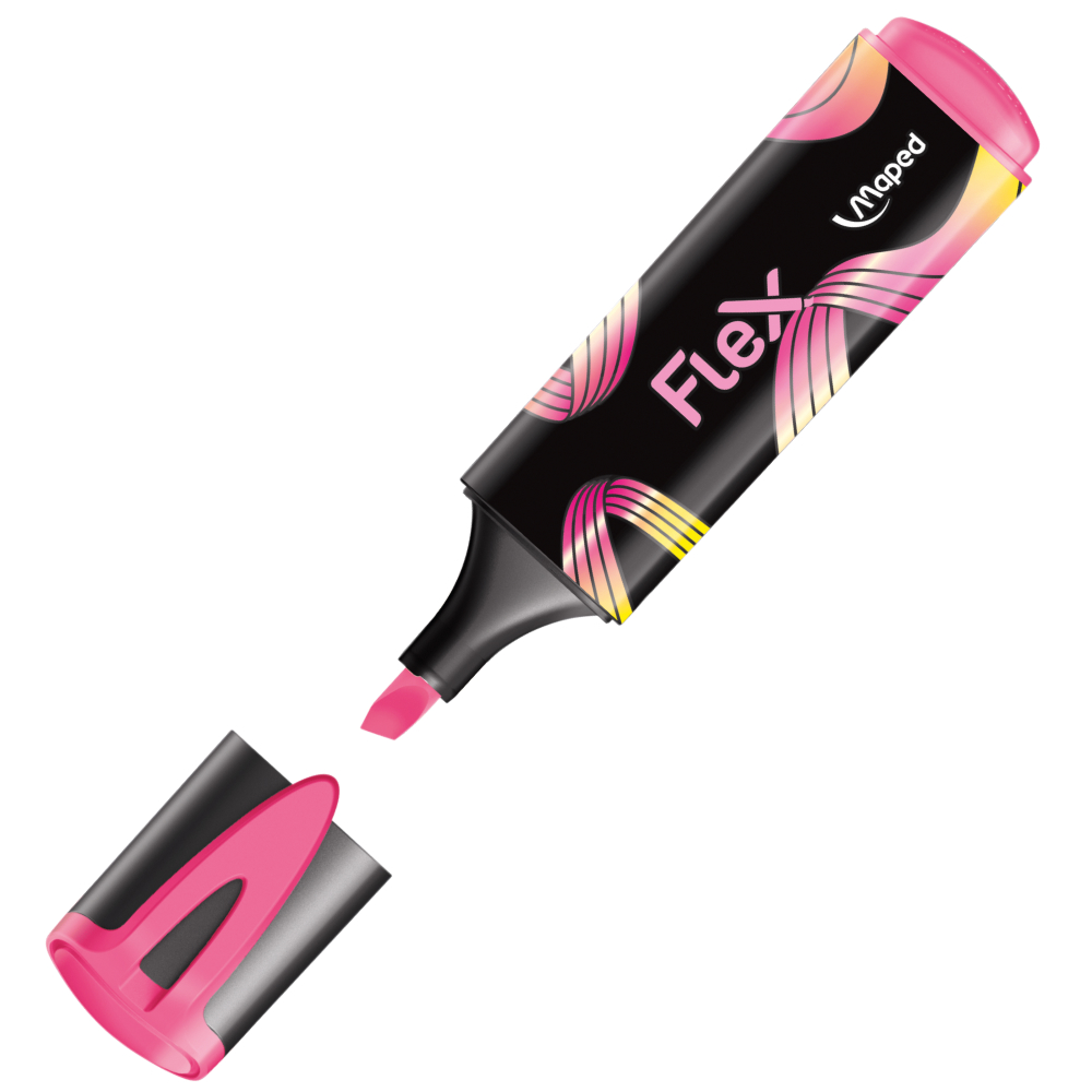 Маркер текстовый "Fluo Flex", розовый