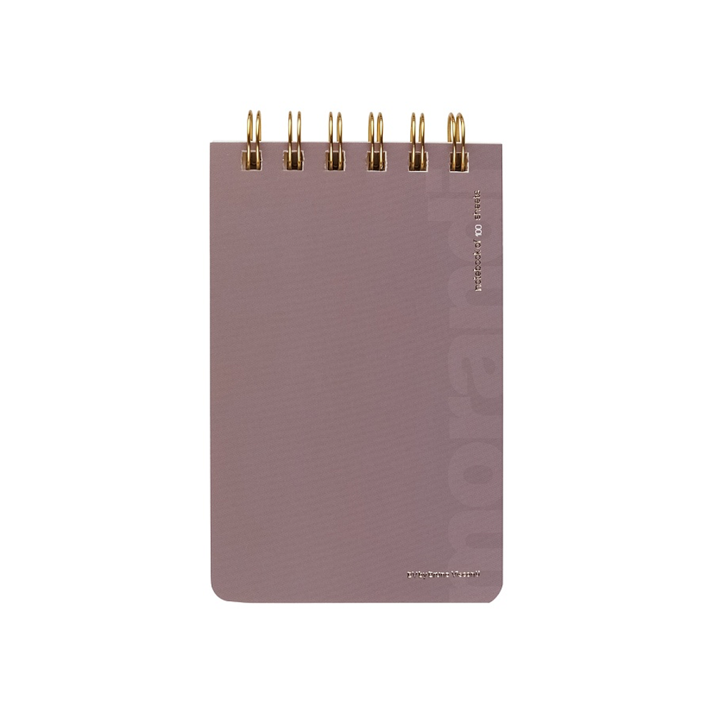 Блокнот "Monardi", В6, 100 листов, линейка, спираль сверху, фиолетовый