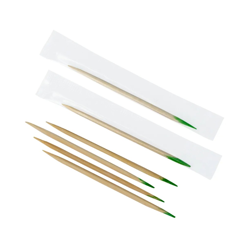 Зубочистки в индивидуальной PP упаковке, с ментолом, 1000 шт/упак