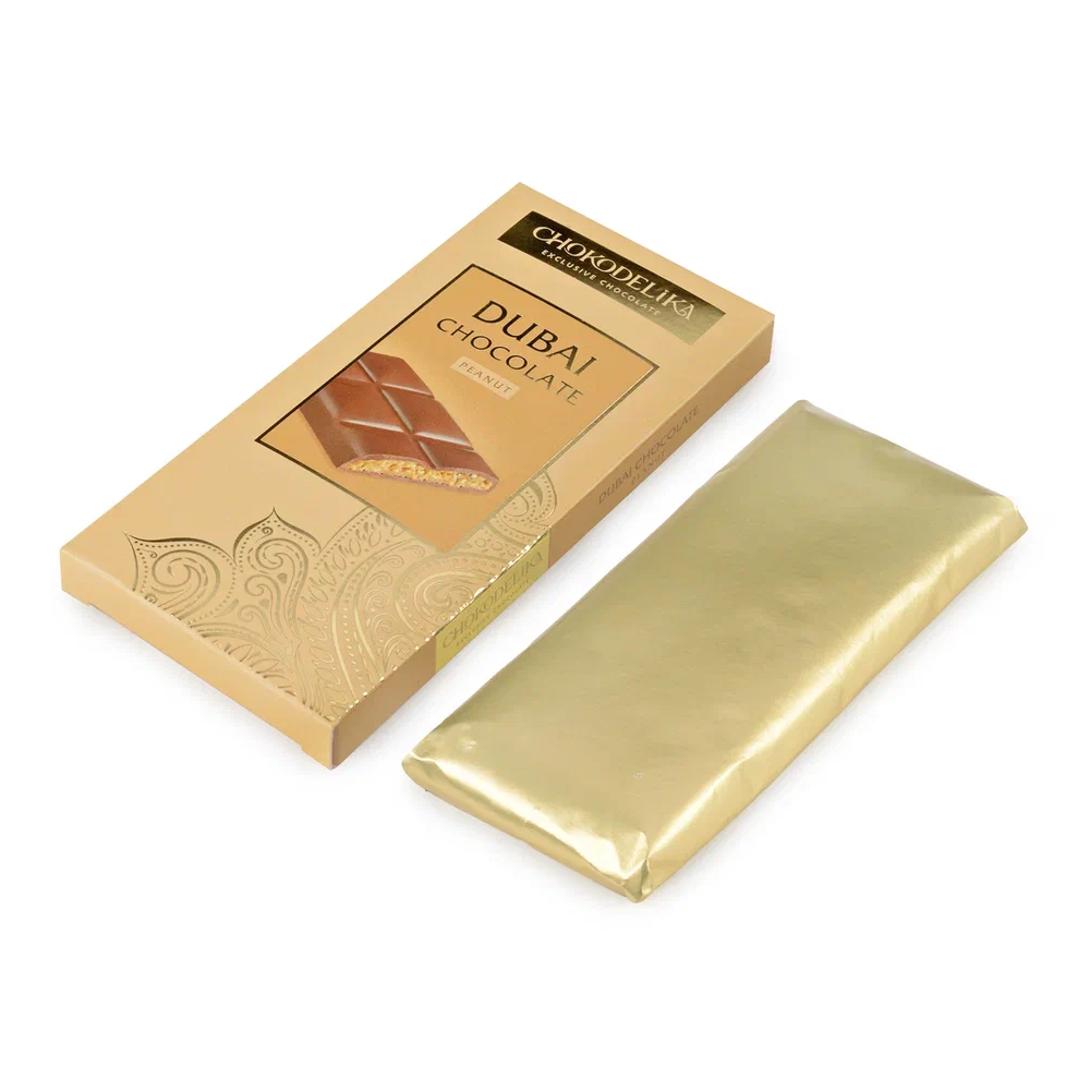 Шоколад молочный "Dubai Peanut" с начинкой из арахиса, 50 гр - 3