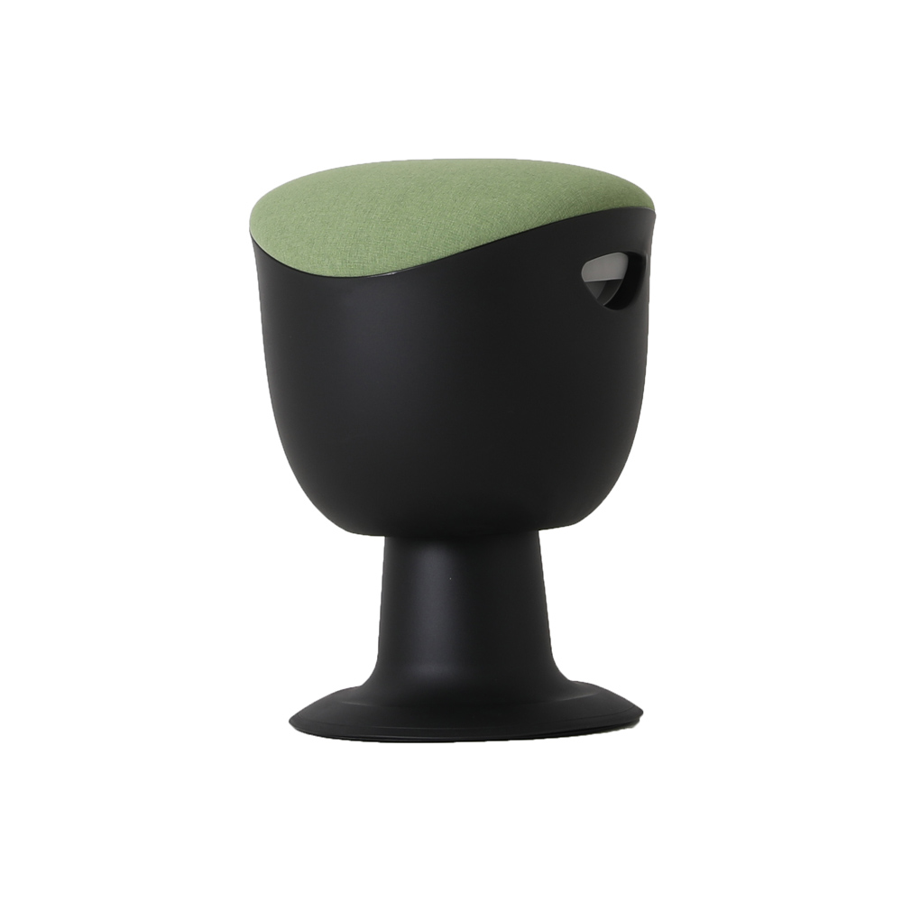 Стул для активного сиденья "Tulip", пластик, черный, зеленый  - 5