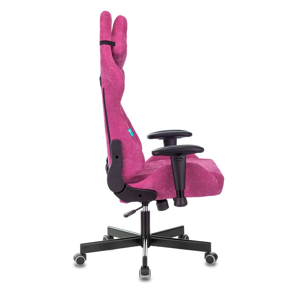 Кресло игровое Бюрократ "VIKING KNIGHT Fabric", ткань, металл, малиновый - 3
