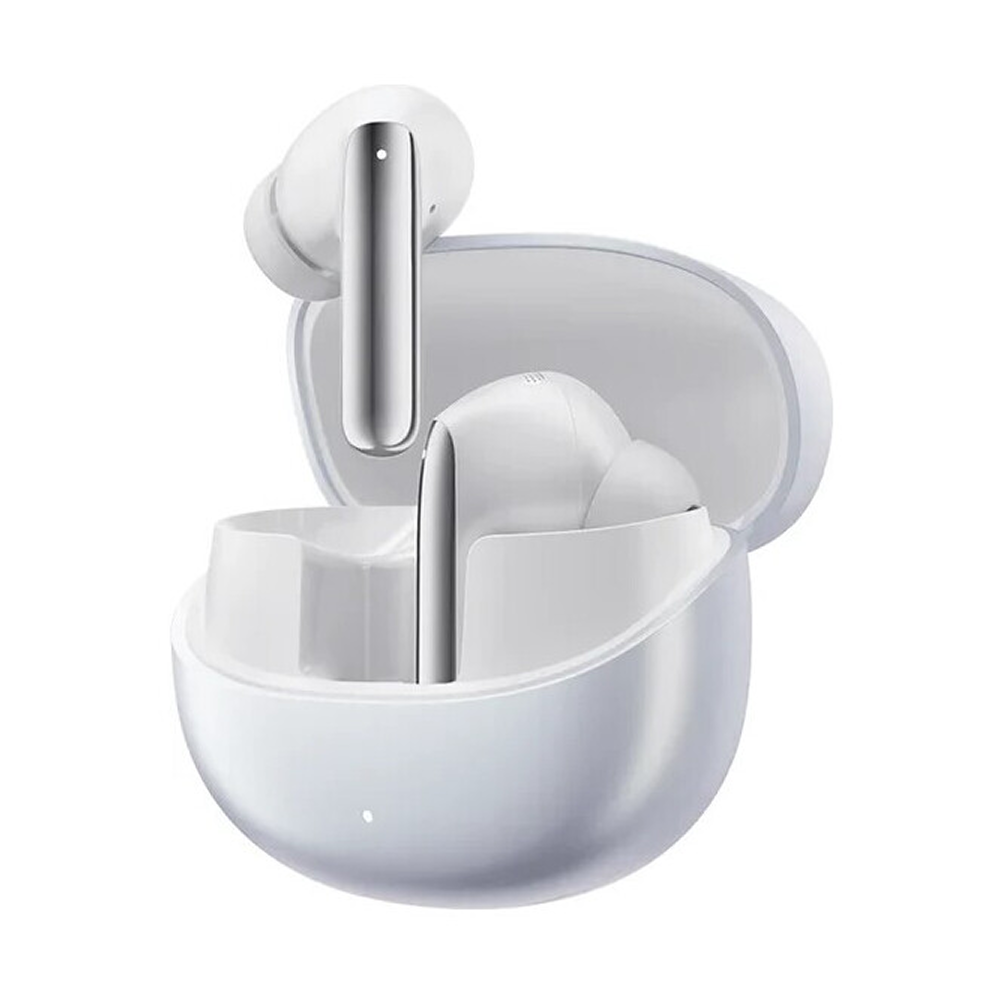 Наушники беспроводные QCY Buds ANC Light Grey (BH24HT15A), серые