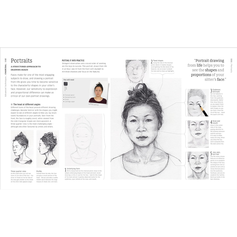 Книга на английском языке "Artists Drawing Techniques", DK - 3