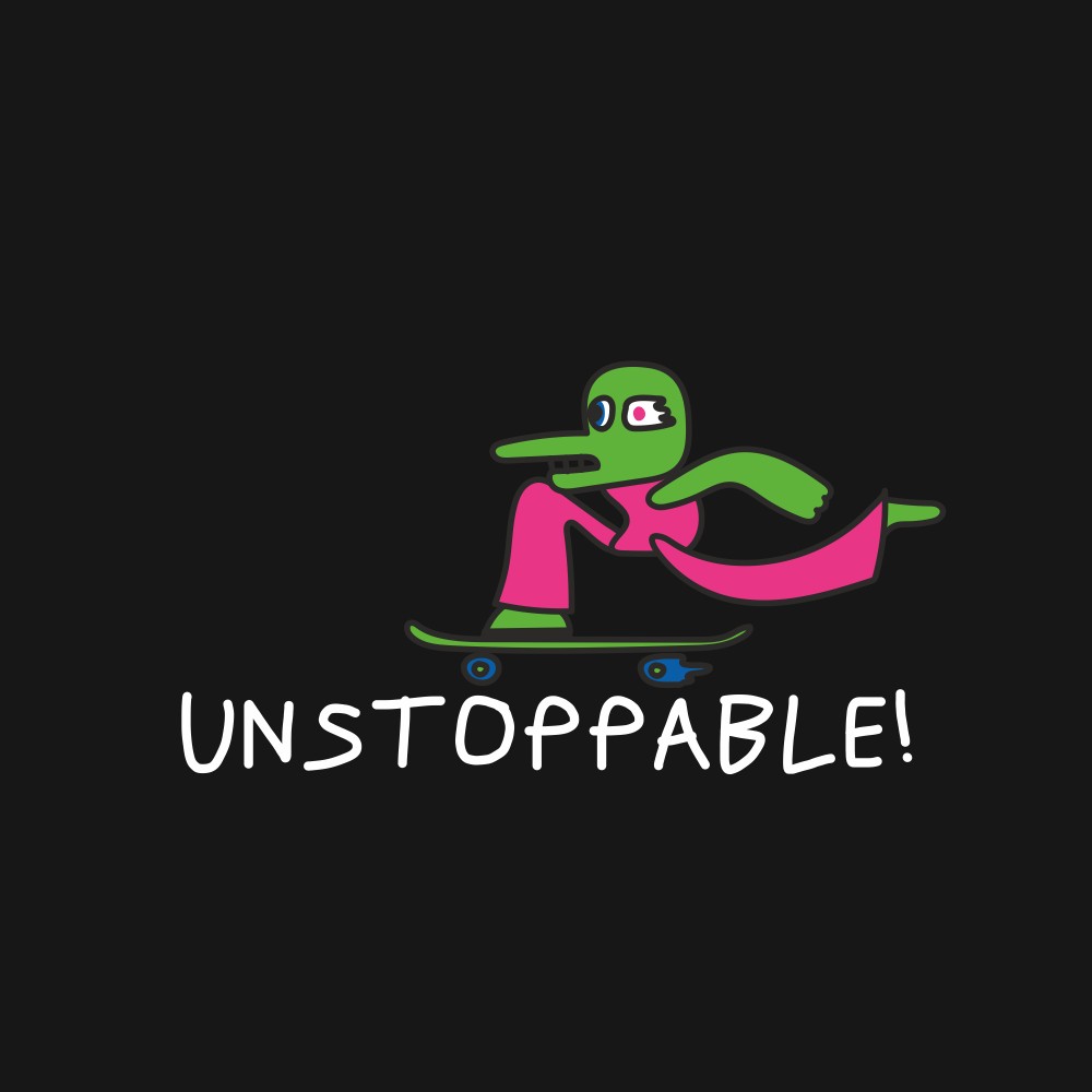 Блокнот "Unstoppable", А6, черный 