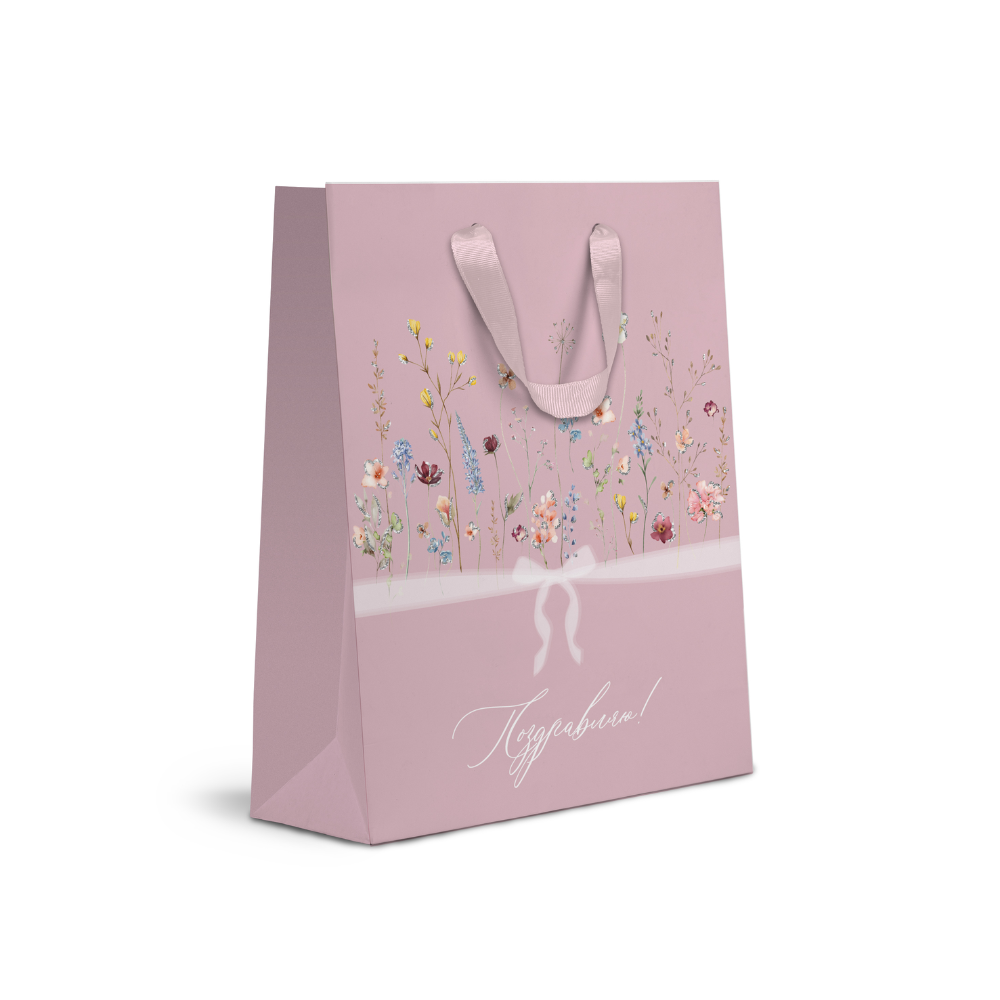 Пакет бумажный подарочный "Italy Garden LVT", 25.5х31.5х11 см, ассорти