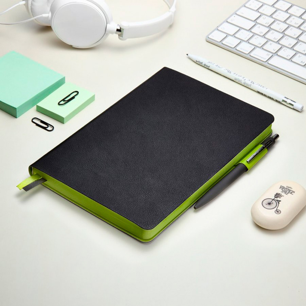 Ежедневник недатированный "Boston", A5, 272 страницы, черный - 8