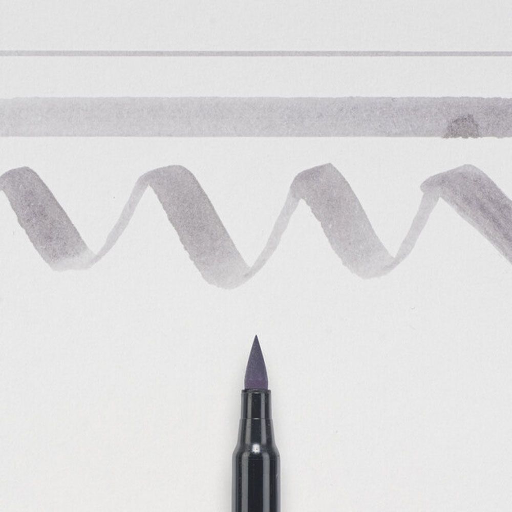 Маркер акварельный "Koi Color Brush", теплый светло-серый