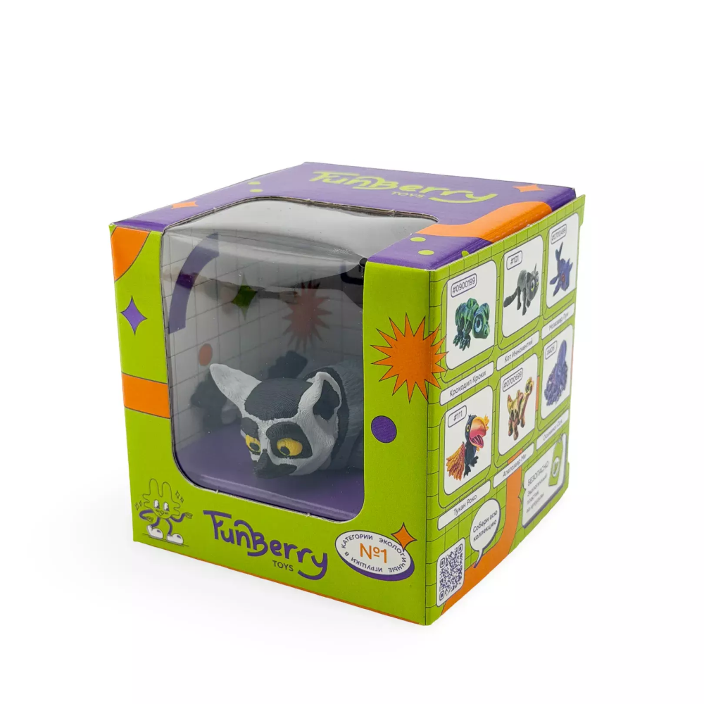 Игрушка 3D "Лемур Лем цветной" - 6