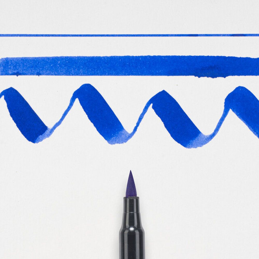 Маркер акварельный "Koi Color Brush", синий