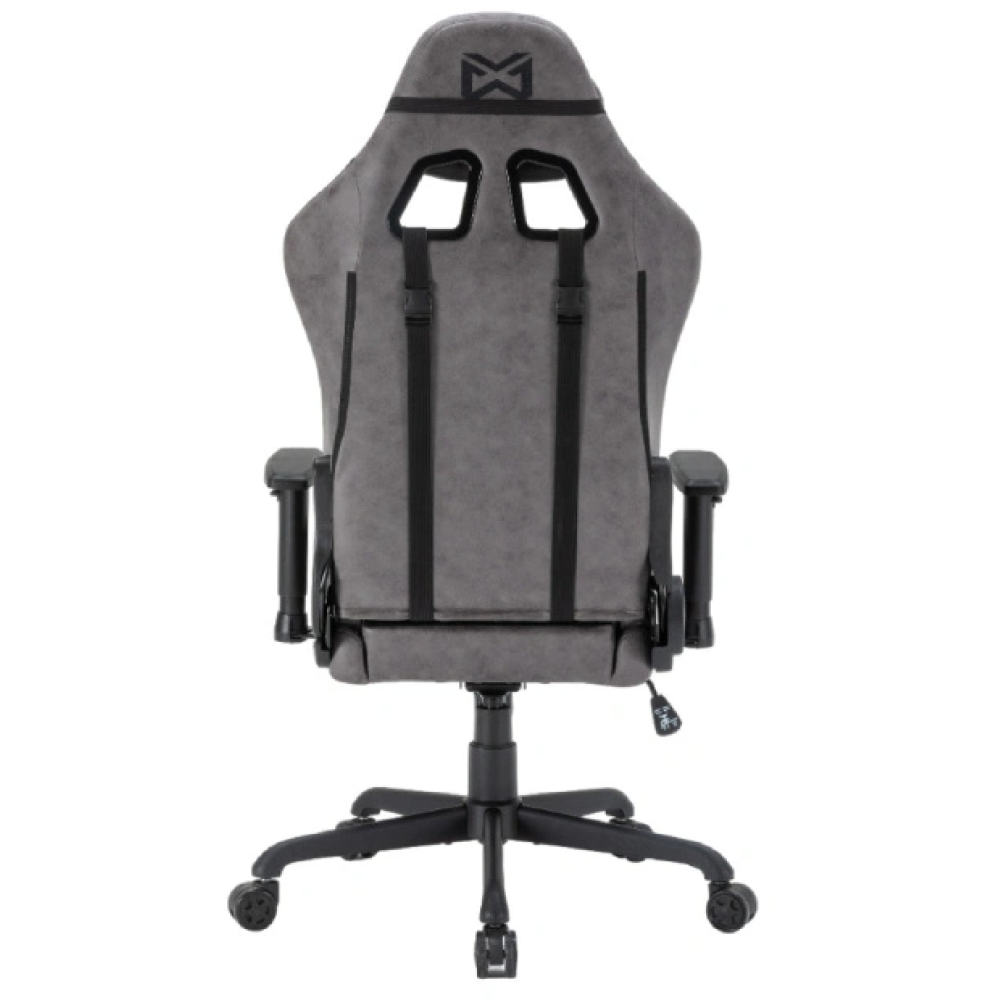 Кресло игровое BRAVE WS-3 Lynx Grey, иск.замша, серый - 3