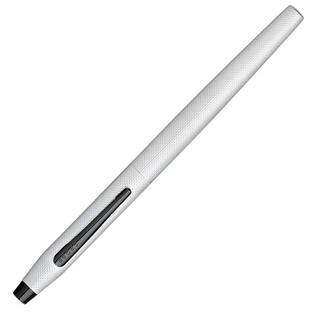 Ручка перьевая "Cross Classic Century Brushed Chrome", M, серебристый, черный, патрон черный