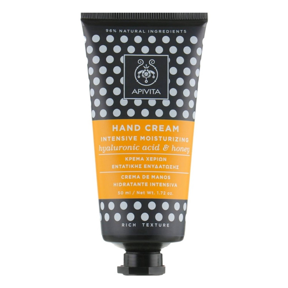Крем для рук Apivita увлажняющий, с гиалуроновой кислотой и медом, 50 мл