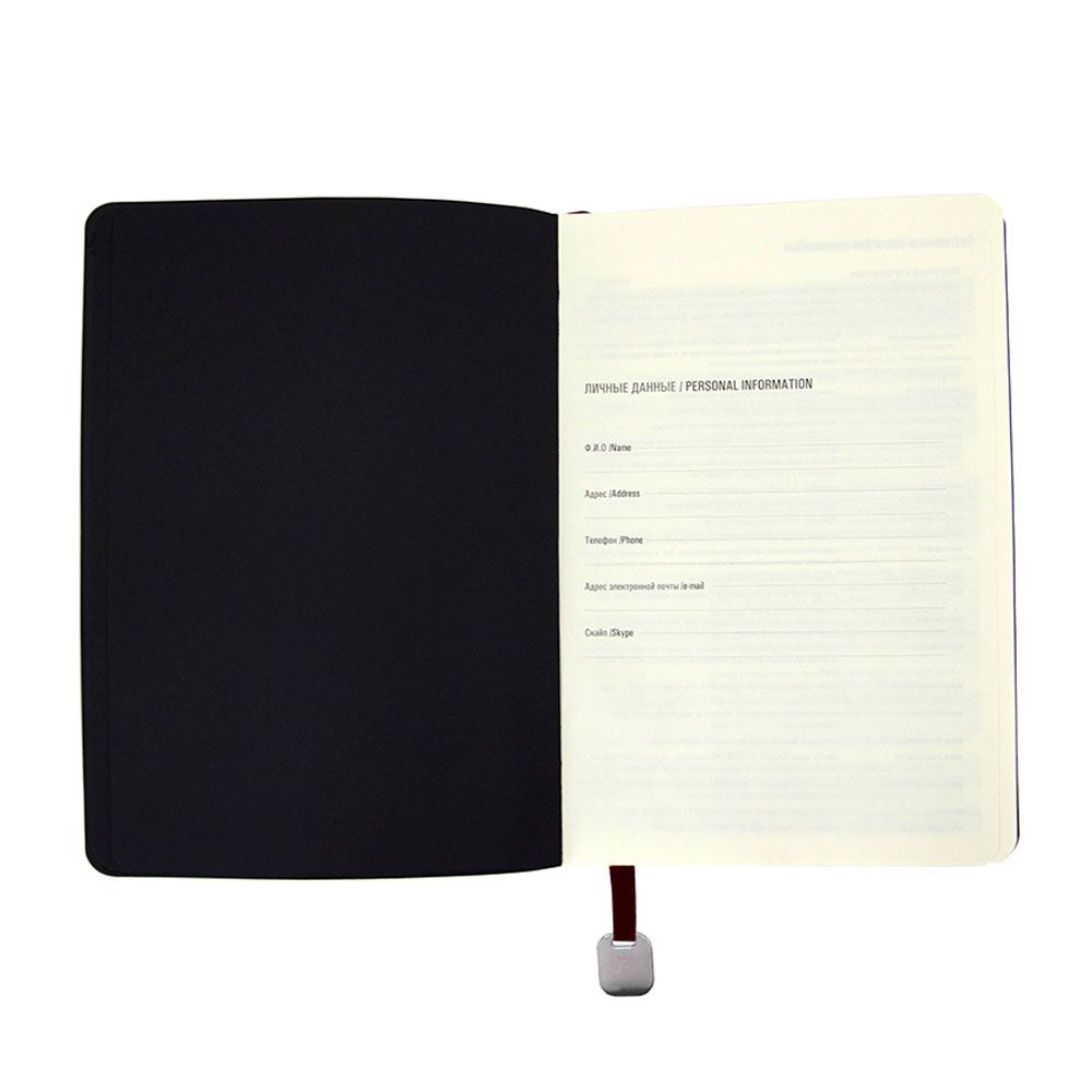 Ежедневник недатированный "Boomer", А5, 272 страницы, темно-коричневый - 4