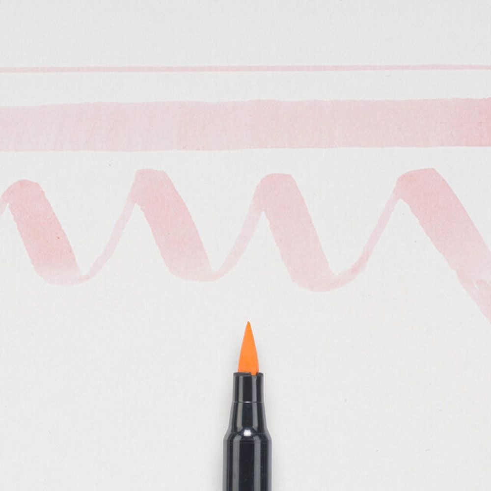 Маркер акварельный "Koi Color Brush", светло-оранжевый