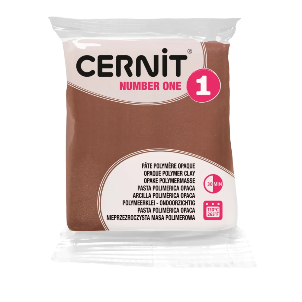 Полимерная глина "Cernit № 1 (Number One)", 56 г, 812 светло-коричневый