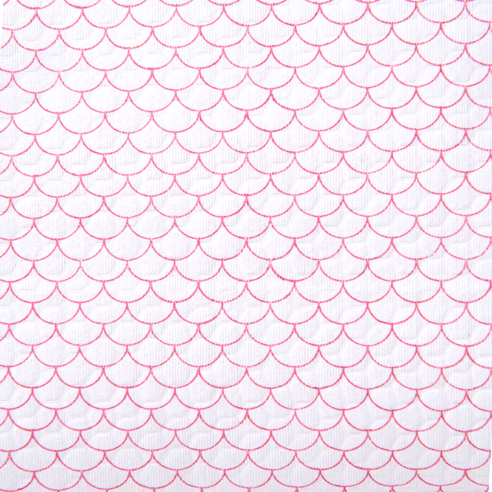 Салфетка из целлюлозы "Celina clean fish print", 33x42 см, 25 шт/рул, красный