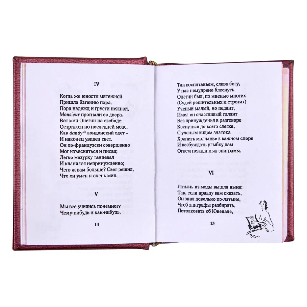 Книга-мини "Евгений Онегин", Александр Пушкин, 44х59 мм, ассорти - 8
