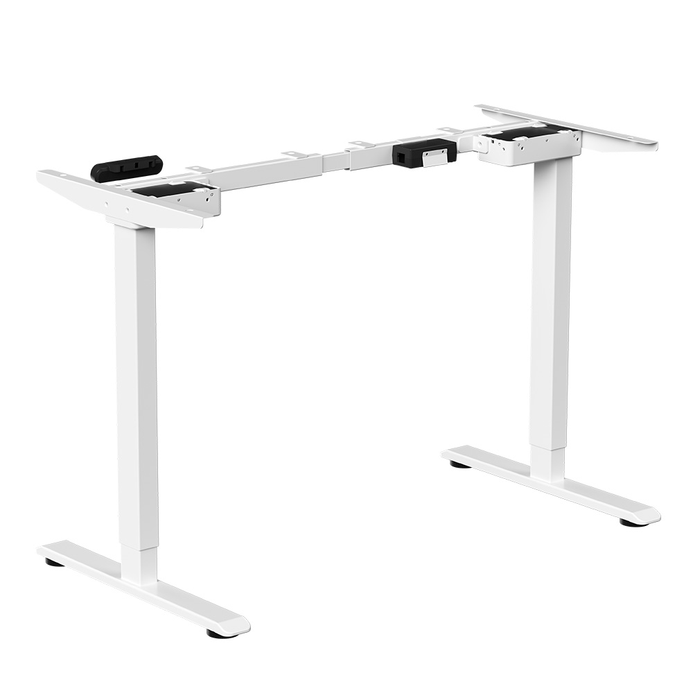 Стол с электроприводом WellDesk Prime 1300x675х18 белый/дуб хантон темный (9191462+9178197) - 5