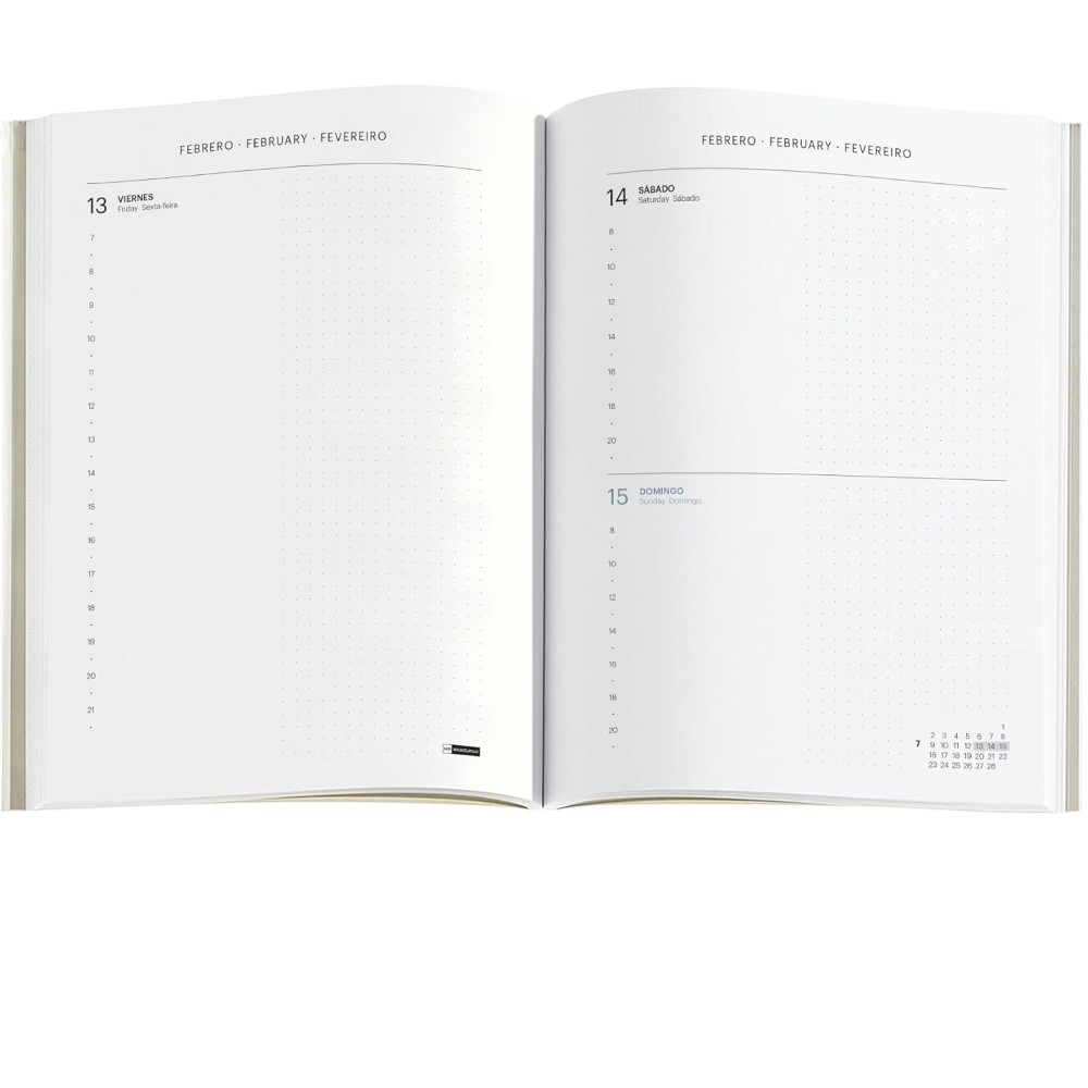 Ежедневник датированный "Back to Basics" 2026, A5, линейка, темно-синий - 3