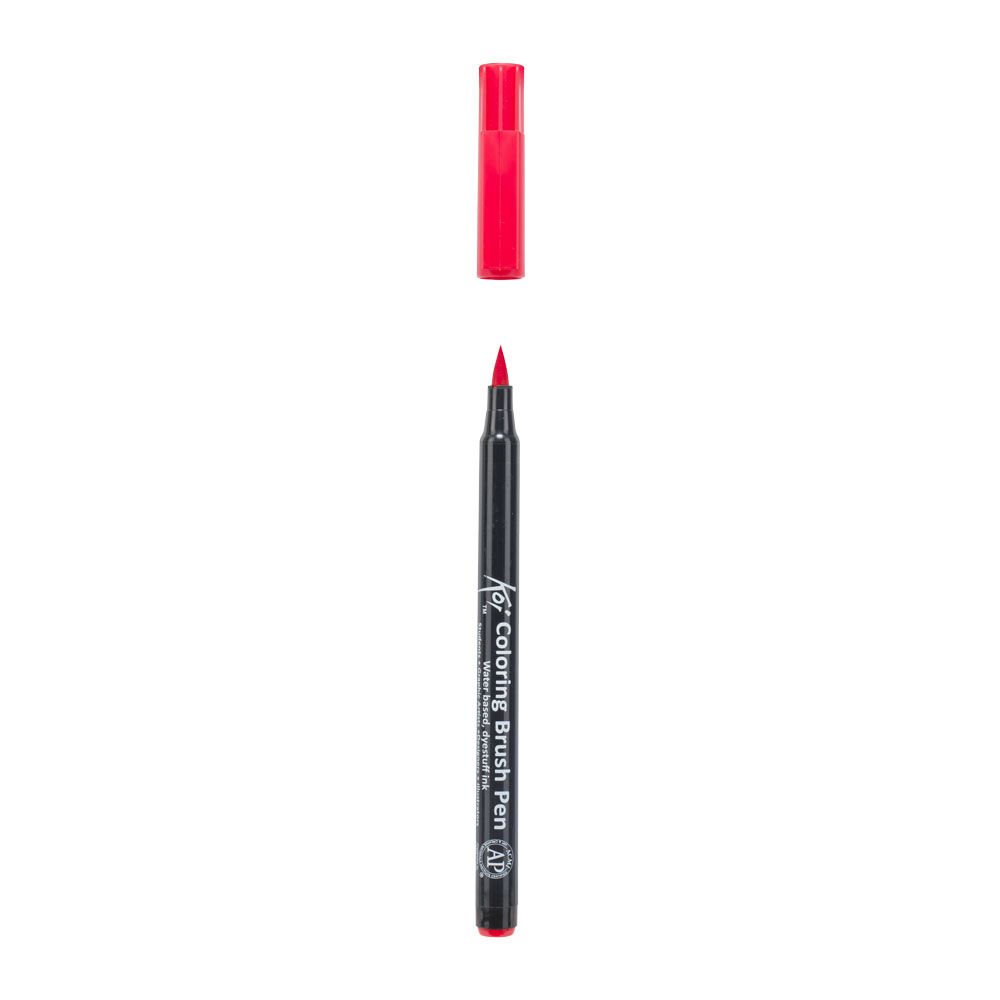 Маркер акварельный "Koi Color Brush", кармин - 3