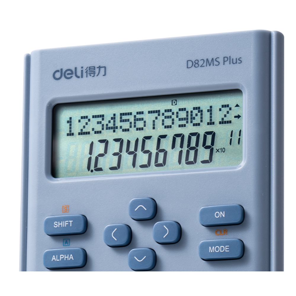 Калькулятор научный Deli Core "D82MS Plus", 240F-10+2 разряда, светло-синий  - 2