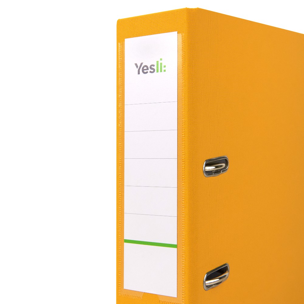 Папка-регистратор "Yesli:", А4, 75 мм, ПВХ Эко, желтый