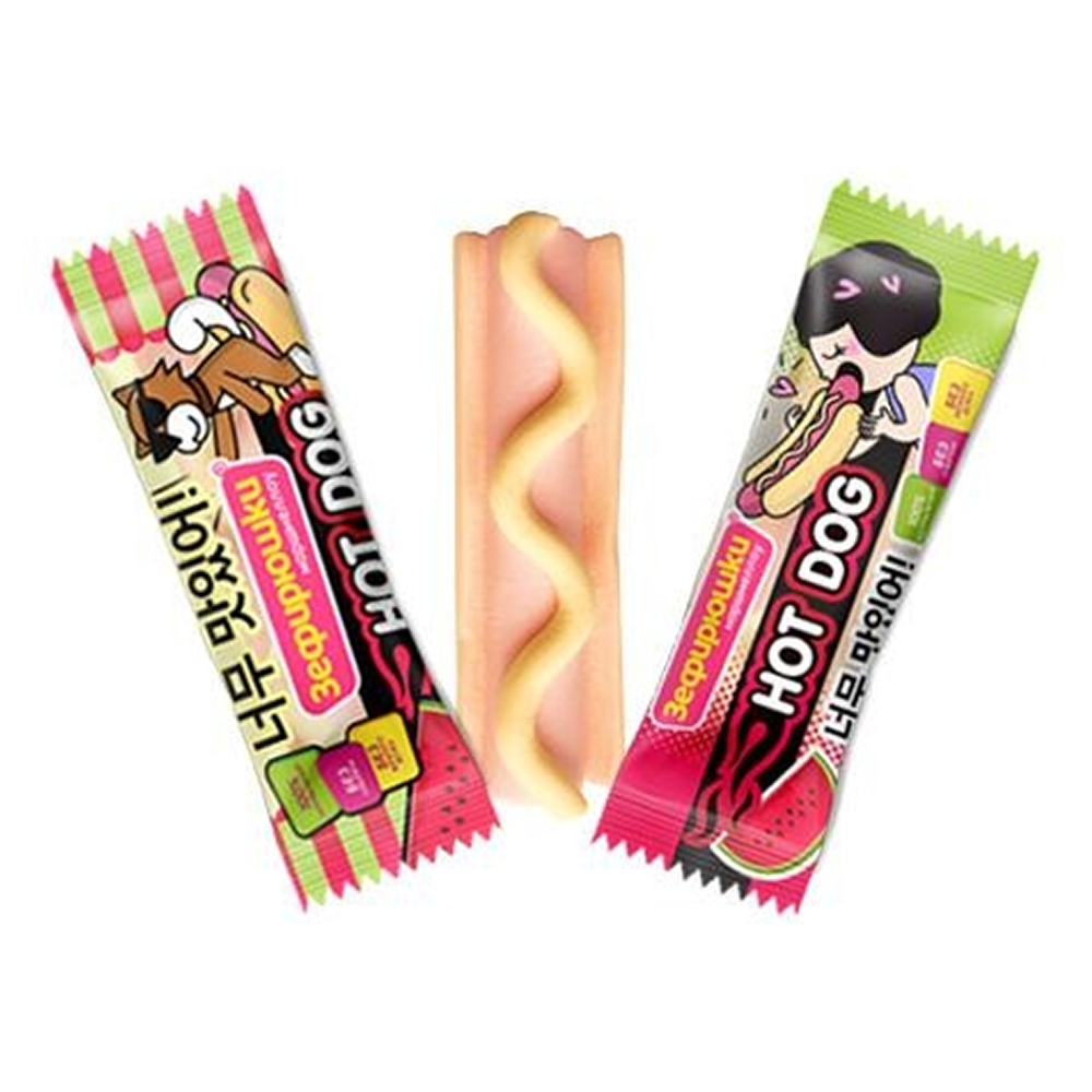 Зефир воздушный "Зефирюшки. Хот-дог Арбузный", 18 гр