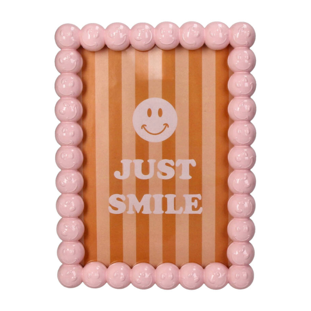 Фоторамка "Smiley", 13х18 см, полирезина, розовый