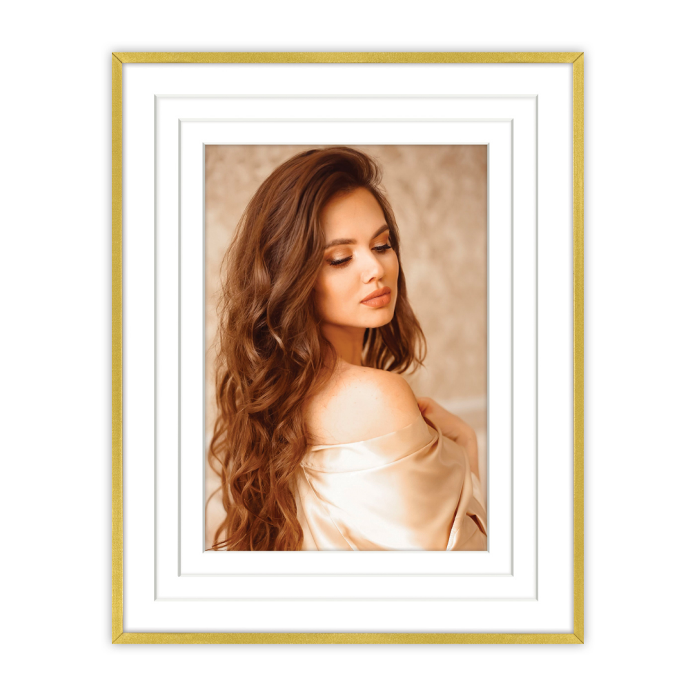 Фоторамка "ANVERSA", 10х15 см, металл со стеклом, золотистый