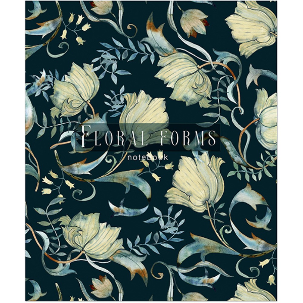 Тетрадь "Floral Forms", А5, 48 листов, клетка, ассорти  - 3 Тетрадь "Floral Forms", А5, 48 листов, клетка, ассорти  - 3
