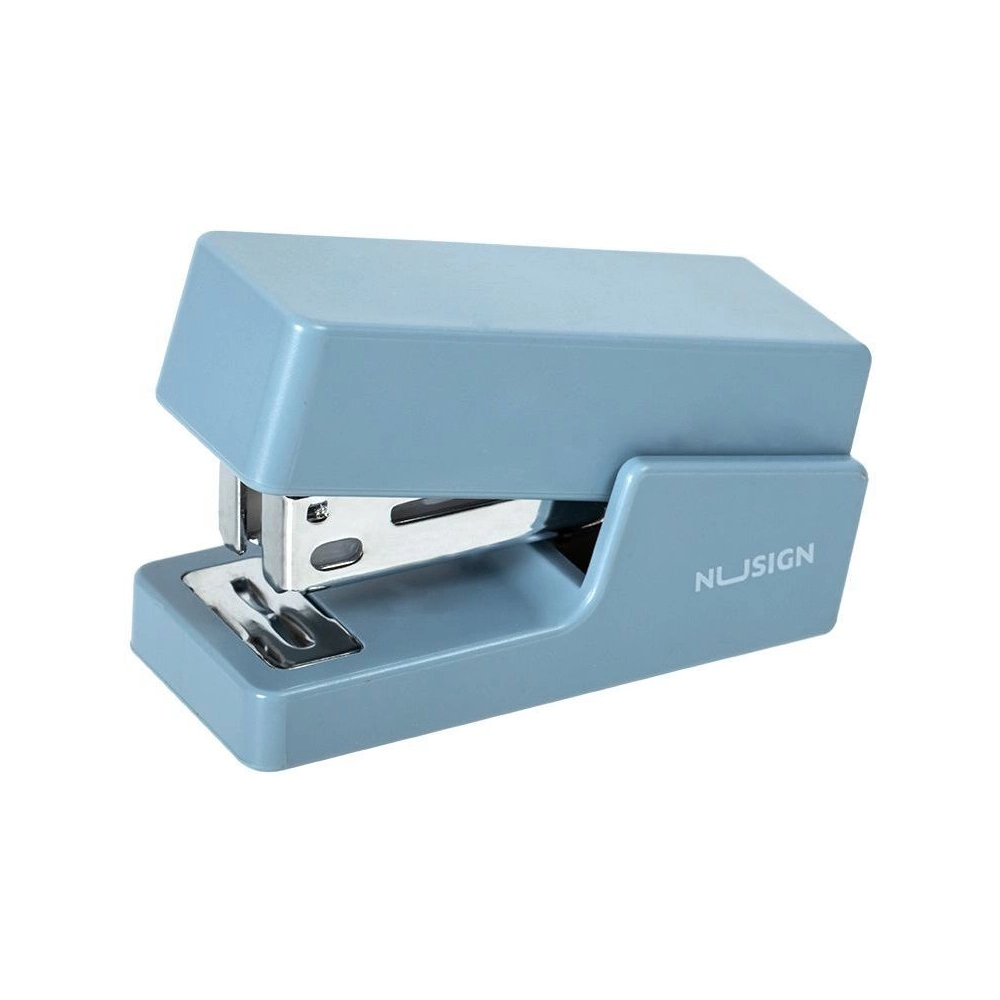 Скобосшиватель "NuSign", 12 листов, голубой