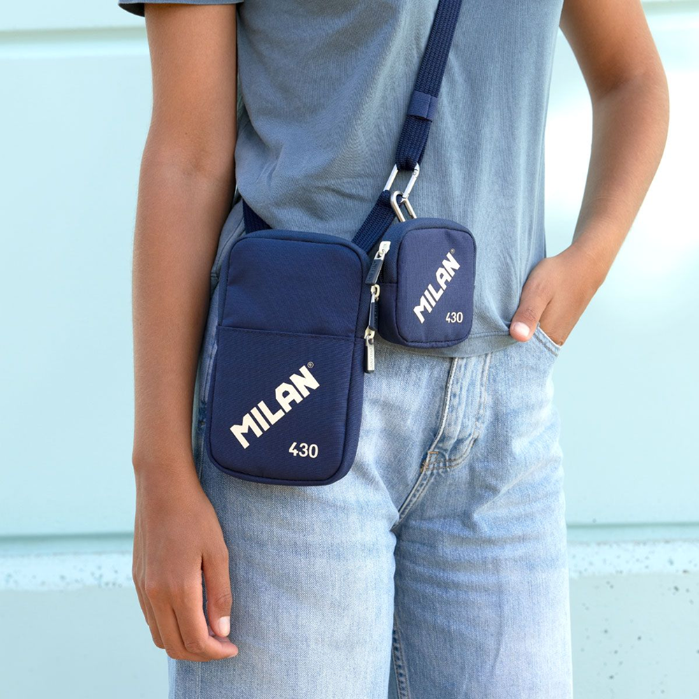 Сумка через плечо "430 SINCE 1918", 19х12.8х2.3 см, синий - 4