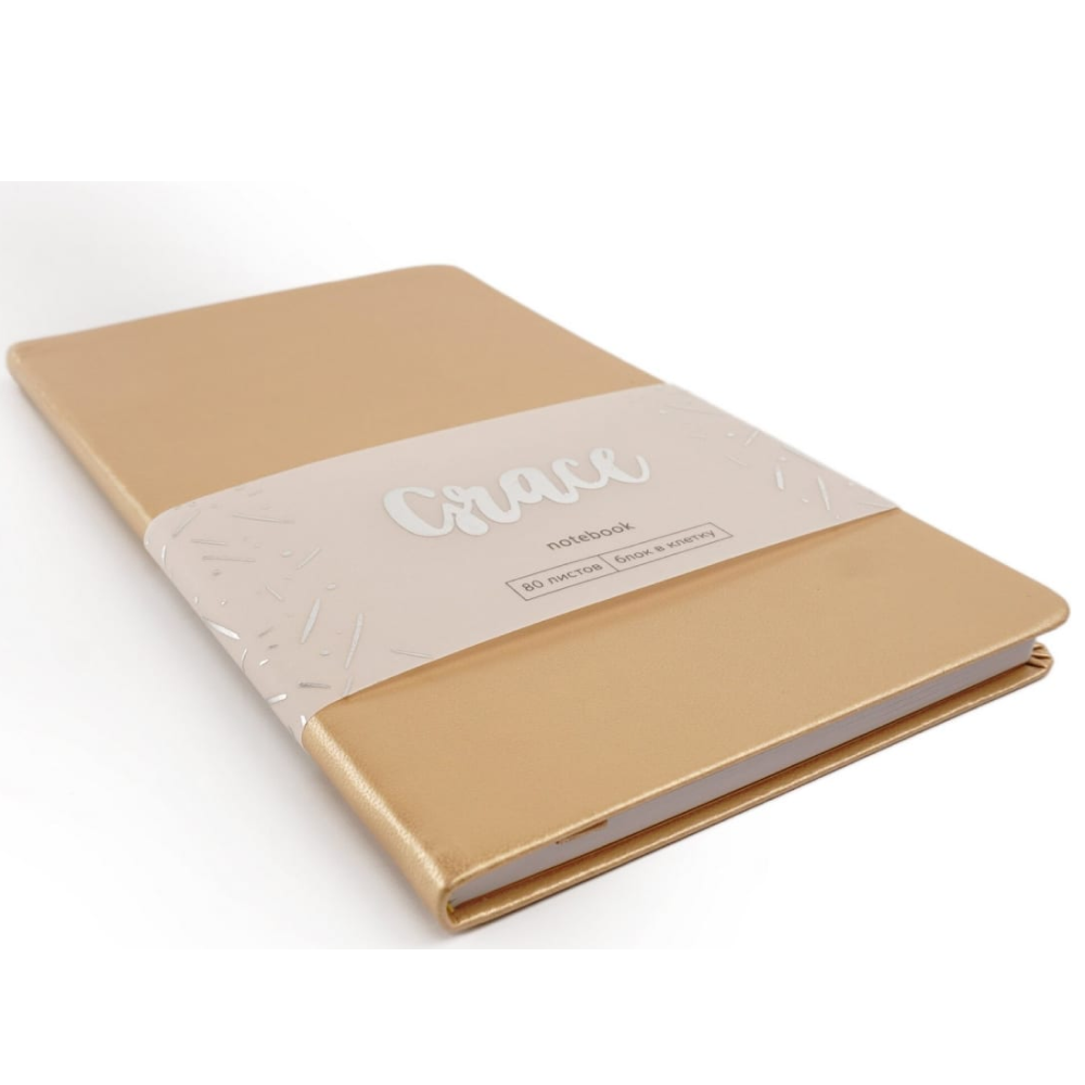Книга записная "Grace. Золото", А5, 80 страниц 