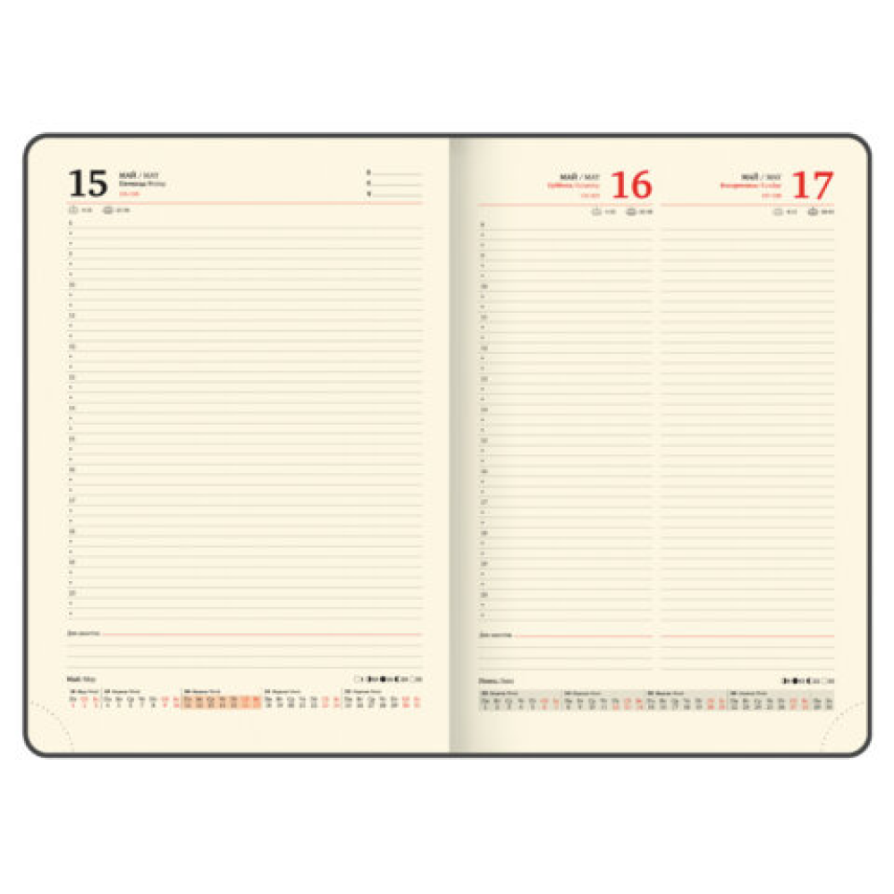 Ежедневник датированный "Iguana" на 2026 год, А4, 336 страниц, коричневый, срез золотой - 13