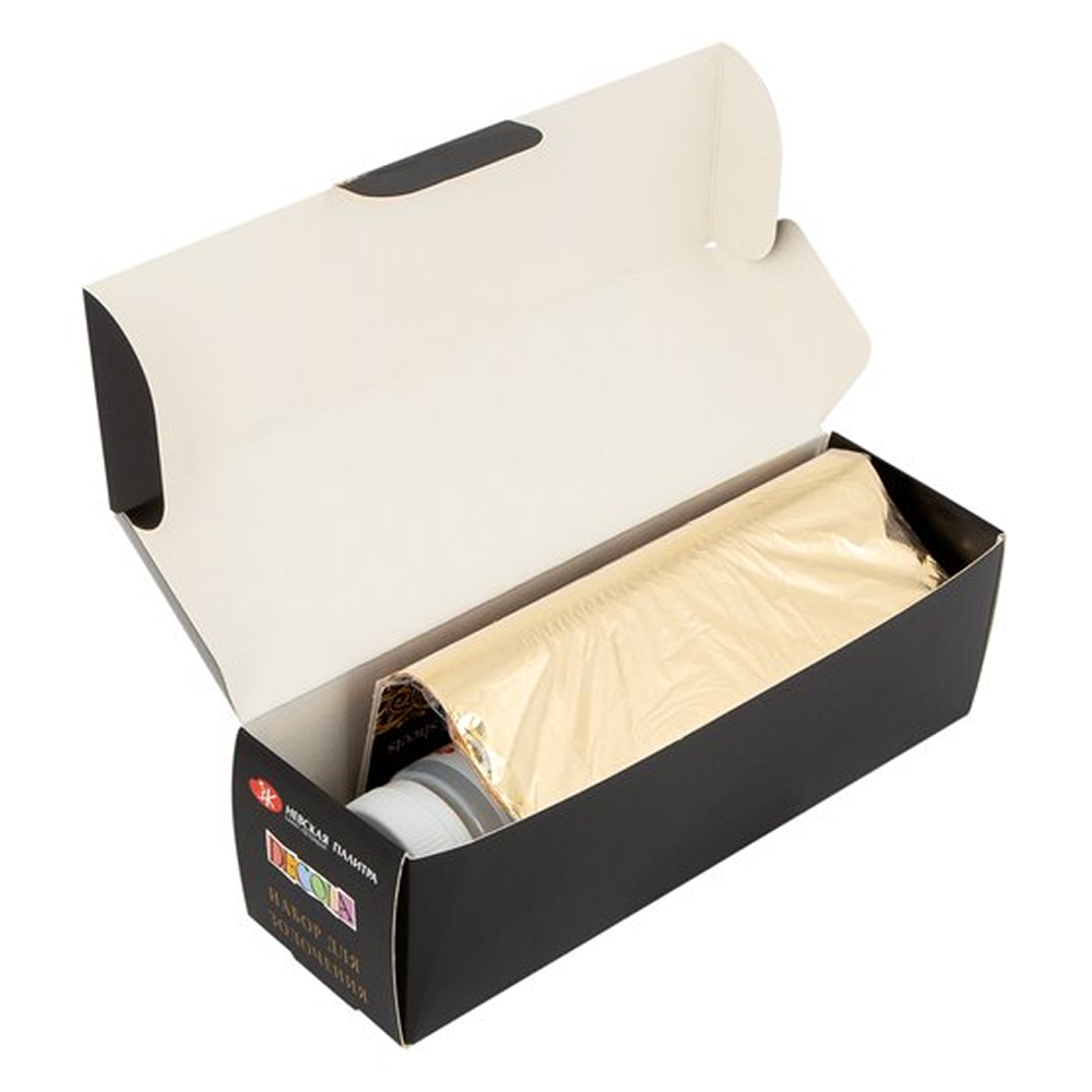 Набор для золочения "Decola №2" (поталь, кисть, клей для потали, лак для потали)