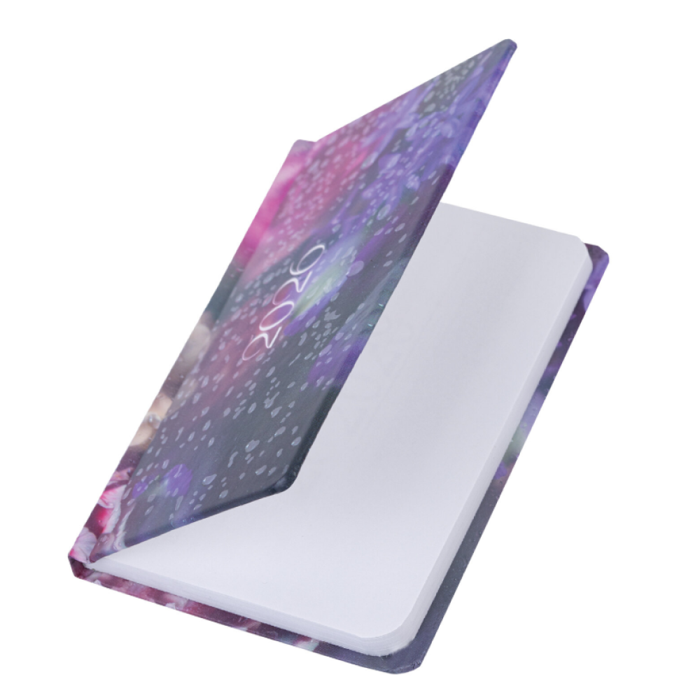 Еженедельник датированный "Цветы", фиолетовый, розовый, 2026