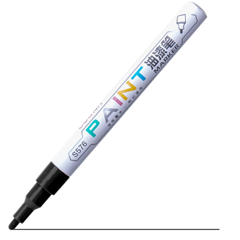 Маркер перманентный на нитрокраске Deli "Paint", 1,5 мм, черный