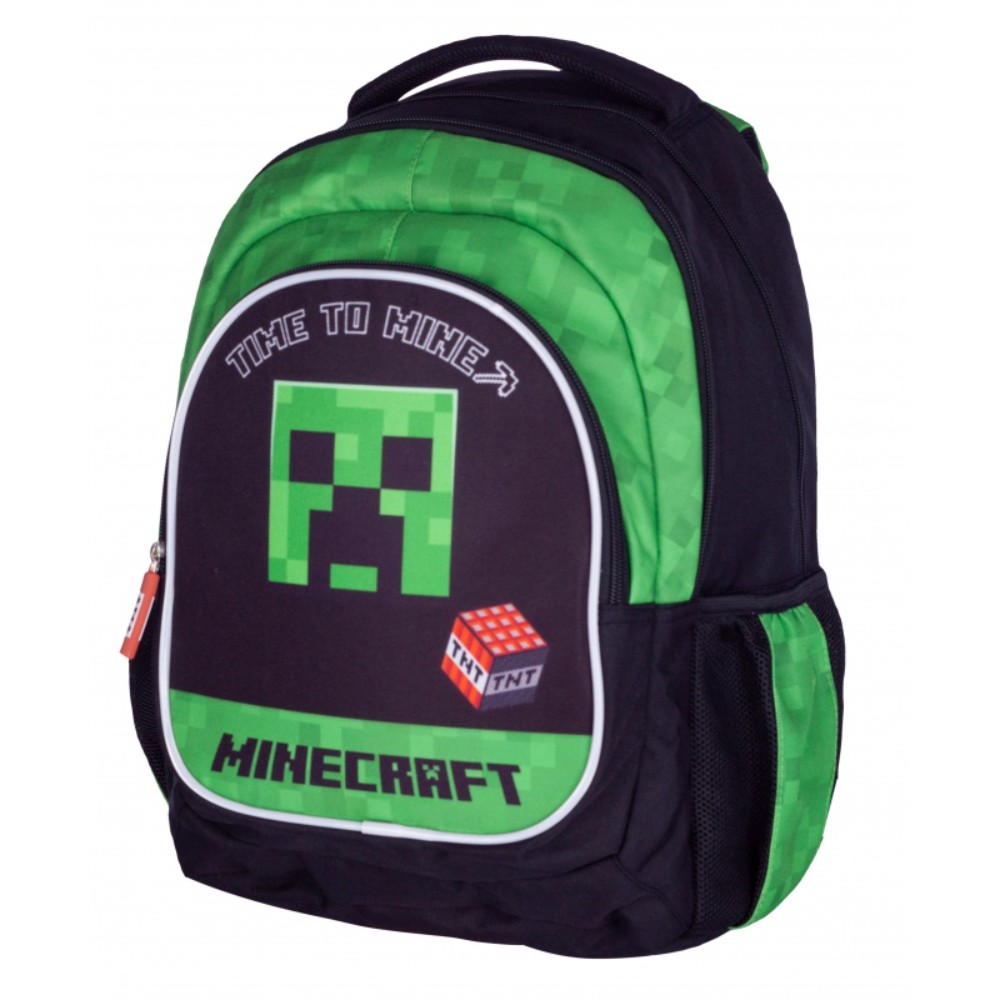 Рюкзак детский Astra "Minecraft time to mine", черный, зеленый - 7