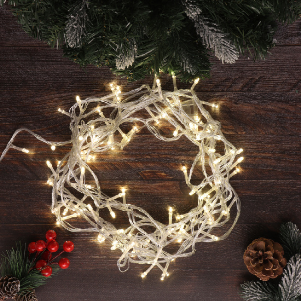 Гирлянда электрическая LED "Нить", 9 м, тепло-белый - 4